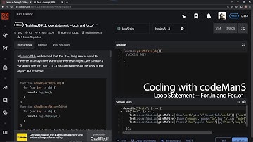Codewars 8 kyu Training JS #12: Loop Statement --For..in and For..of Javascript