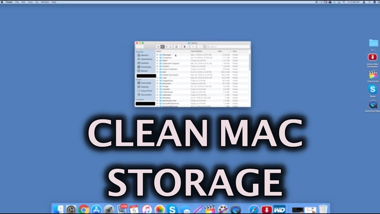 Clean up storage on mac