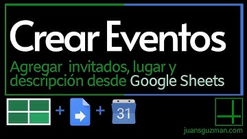 Crear eventos de Google Calendar con descripción, locación e invitados desde Google Sheets