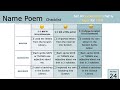 Quest &amp; Name Poem: Plan (Part 2) | Lesson 2.3 | ACT | ECforALL| Lesson 2.3 | ACT | ECforALL