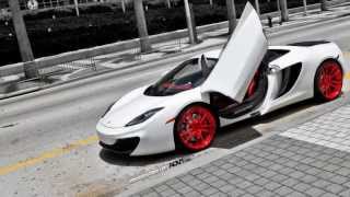 McLaren MP4 12C on Red ADV 1 Wheels