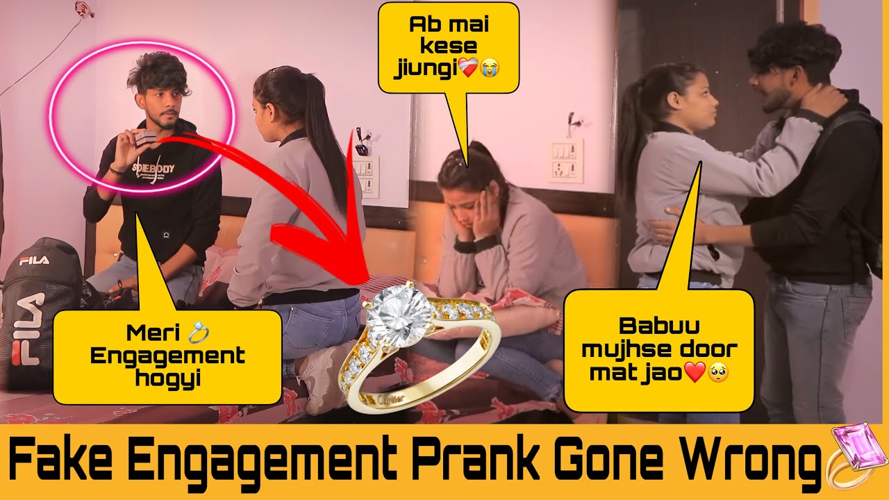 Prank On Girlfriend Engagement Prank Gone Emotional She Cried 