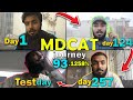 I filmed myself for 325 days during mdcat and got admission in