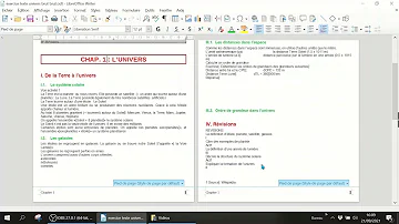 Comment faire un pied de page sur Libre Office ?