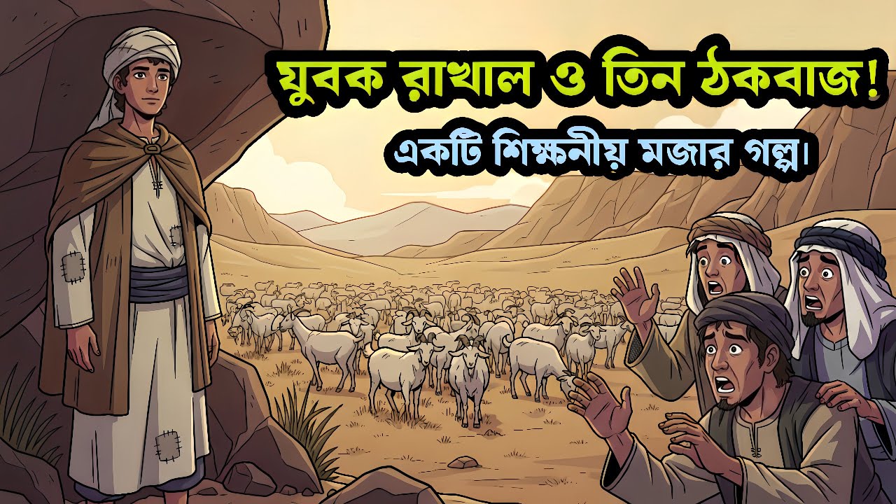 রাখাল যুবক ও তিন ঠকবাজের মজার কাহিনী| শিক্ষণীয় কাহিনী।ইসলামিক গল্প | Islamic Bangla Golpo