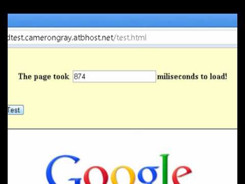 Time how long pages take to load in your browser automatically - www.browser-speed-test.com