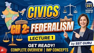 Class 10th civics chapter 2 federalism, CBSE board 2026-27 #class10sst #fedralism#civics