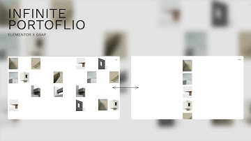 Tutorial With Code: Infinite Scroll Portfolio with GSAP Powered List Animation Made in Elementor
