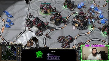 SC2 Terran one base all in 1/1/1 build Archon!!
