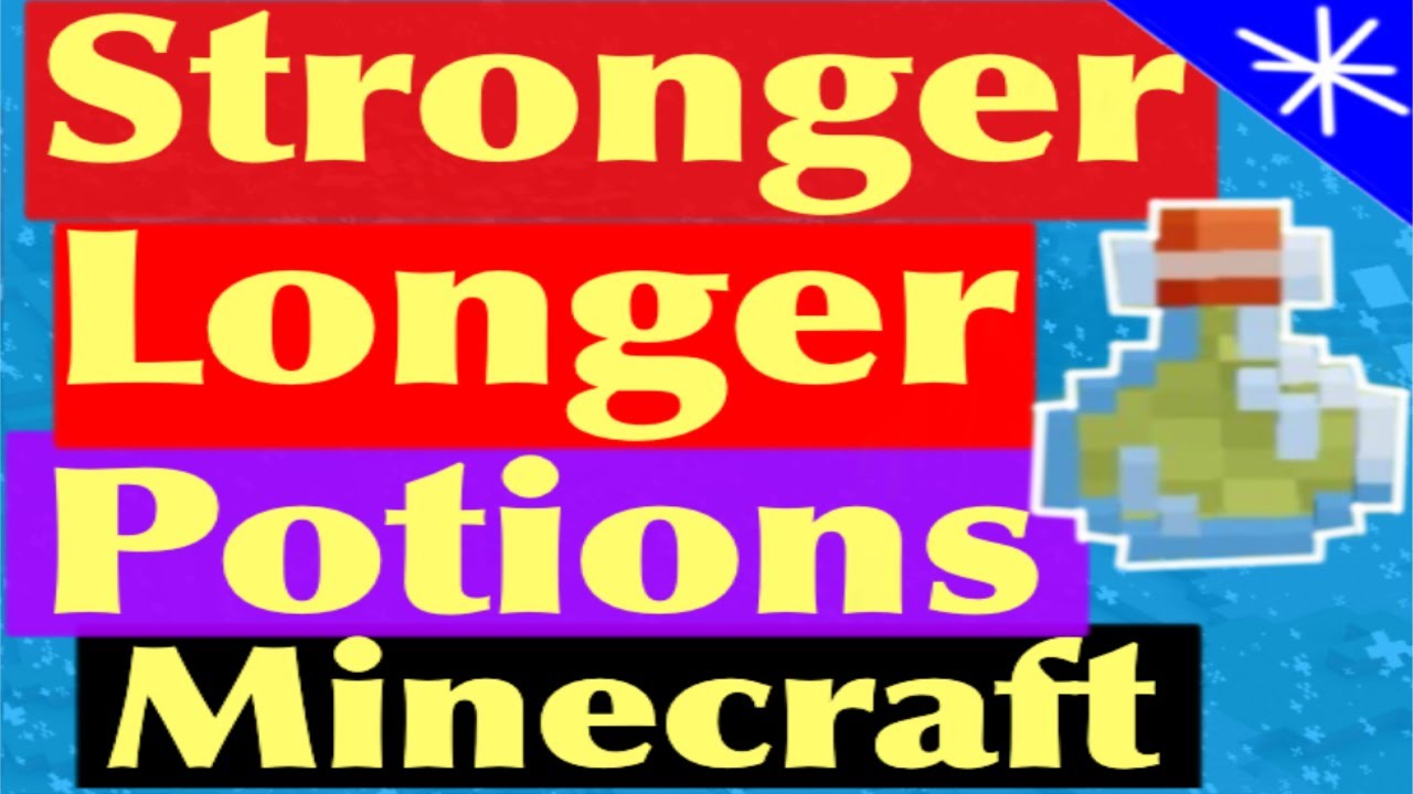 Minecraft- How to make potions stronger and last longer-Tutorial