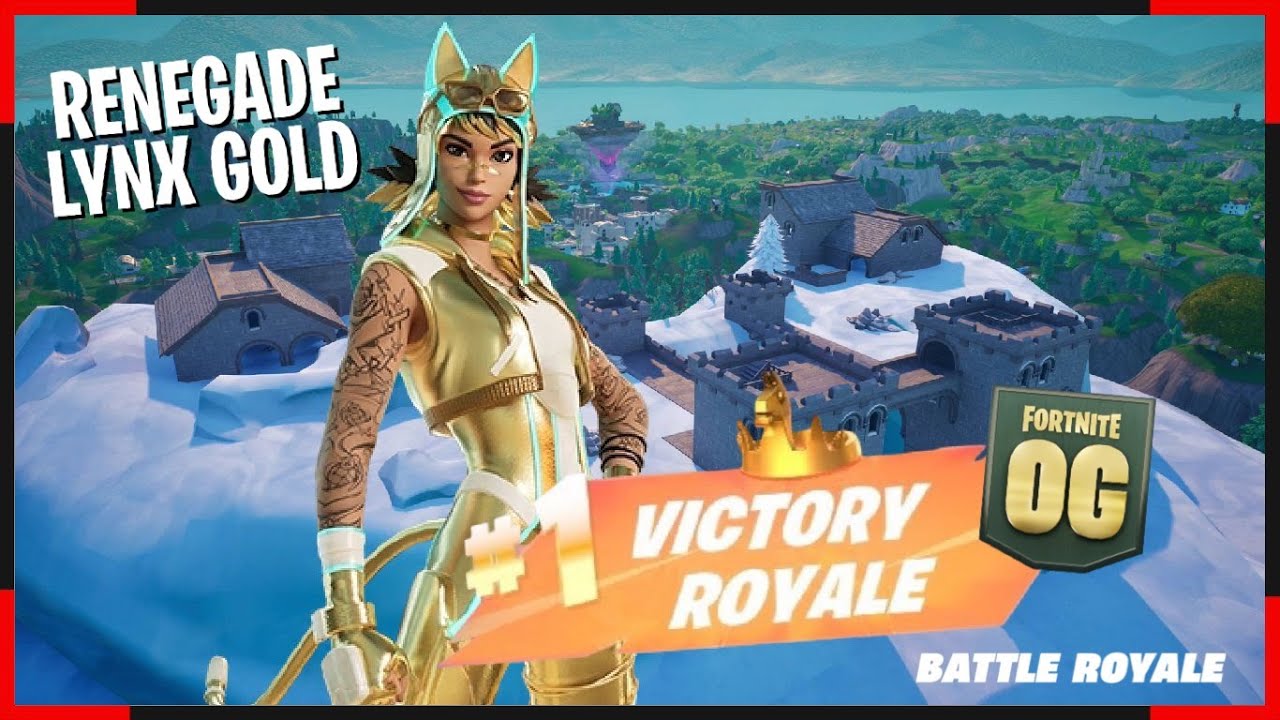 Renegade Lynx Gold VR #victoryroyale #fortniteog #chapter4Season5 # ...