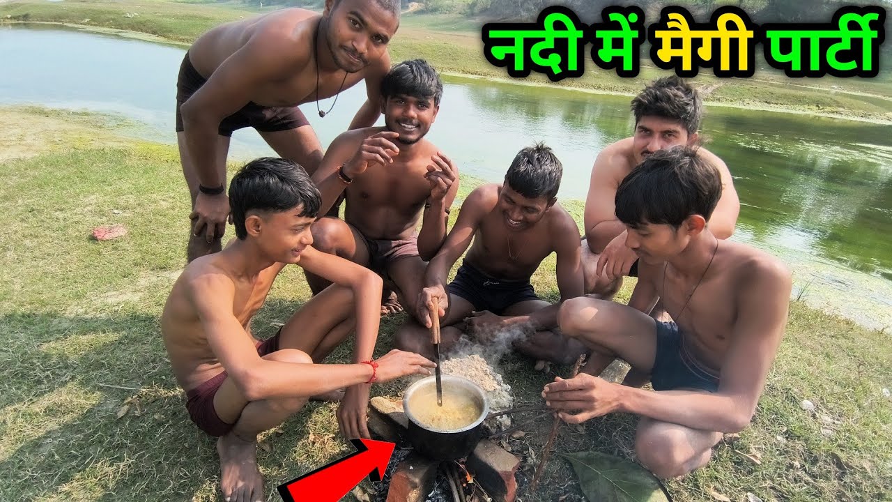 Nadi Ke Kinare Maggi Party! 🍜 Picnic in the River | Village Life Vlog