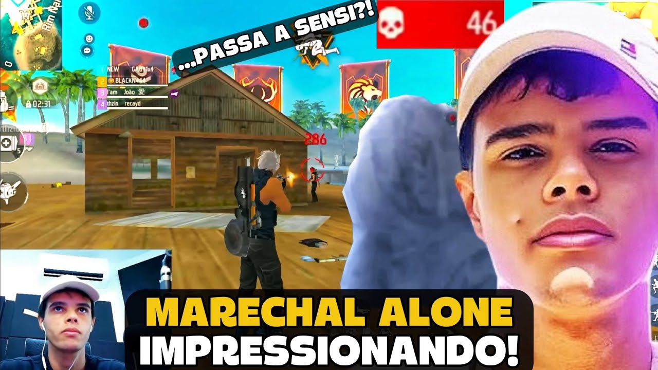 MARECHAL DEIXOU OS ALEATORIOS IMPRESSIONADO COM A SUA SENSI NA RANK! FREE FIRE - MARECHAL HIGHLIGHTS