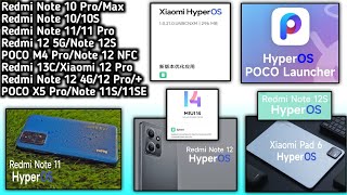 hyperos india q1 1st update & device's/miui 14 india last update/hyperos poco launcher/hyperos glob