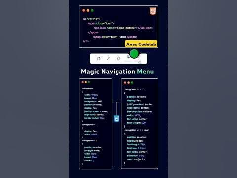 Magic Navigation Menu Using HTML CSSMagic#navigation #Menu #startmenu # ...