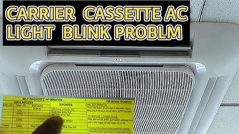CARRIER CASSETTE AC LIGHT BLINK PROBLEM KAISE SOLVE KAREN |Ac outdoor unit not working| AC REPAIRING