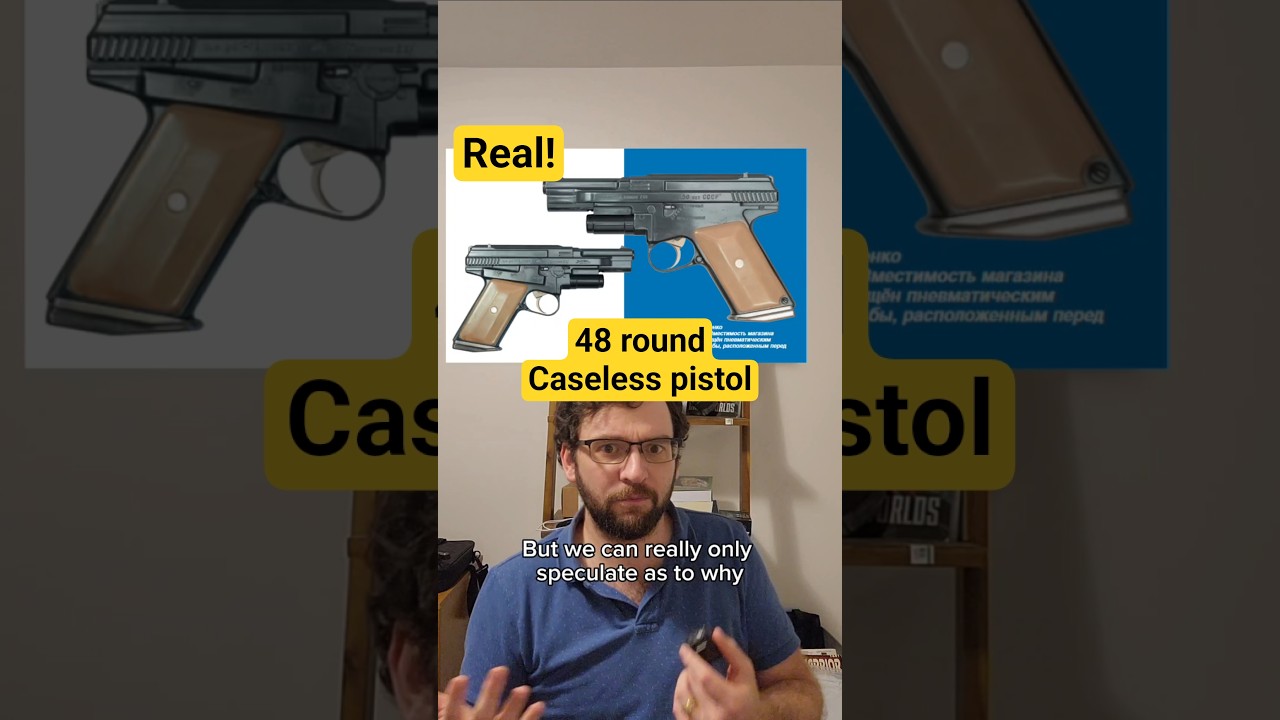 VAG-73 caseless 48 round pistol with Tandem magazine 