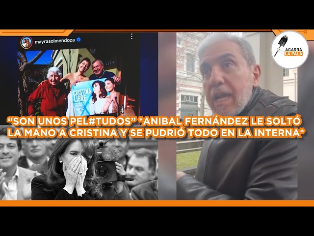 REAPARECIÓ ANÍBAL FERNÁNDEZ, LE SOLTÓ LA MANO A CRISTINA Y SE PUDRIÓ TODO: "SON UNOS PELOTU..."