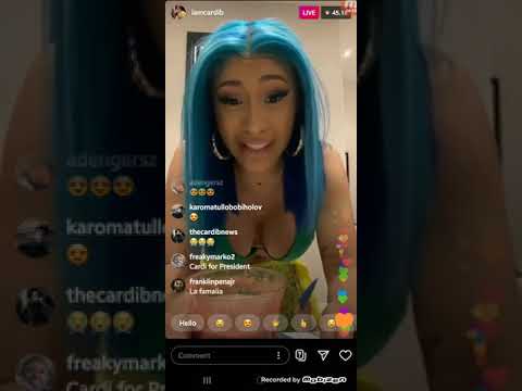 Cardi B Twerking half naked