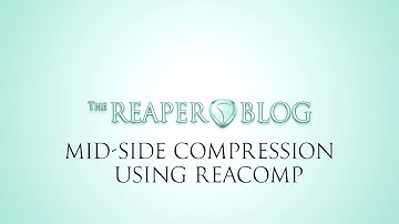 Mid Side Compression using ReaComp