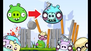 Dead pig becomes zombie pig!? Angry Birds But Zombie Pigs - BY "BREADOFBREDBREAD" screenshot 5