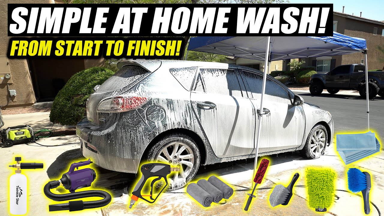 How to wash your car AT HOME!   detailing supplies 