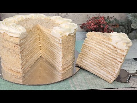 видео: Знаменитый торт ШТЕФАНИЯ! Самый нежный ПЕСОЧНЫЙ торт! Тает во рту! Очень вкусно и быстро!
