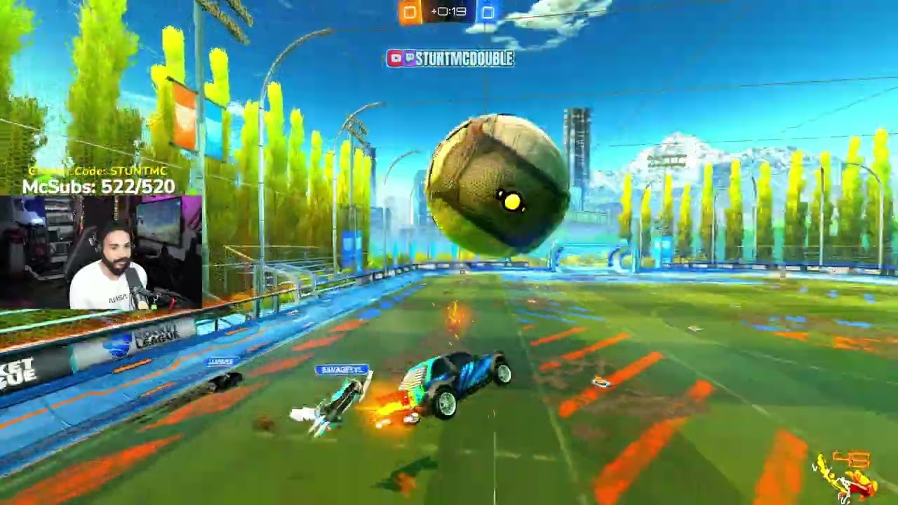 When you hit the calmest aerial shot for an easy goal.
