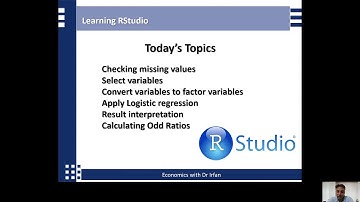 Application of Logit model in RStudio, Logistic regression in RStudio #Logit_Model