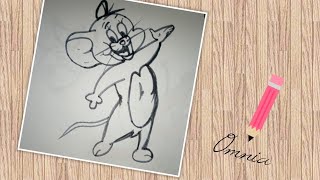 تعليم الرسم  -رسم كرتون جيرى الفأر- How to draw the mouse Jerry