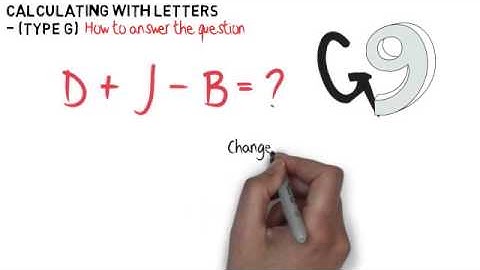 11 Plus Revision - (Type G) Letter for Numbers