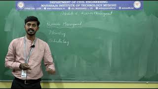 Basic Concept of Resource  Management/5/M-2/ 18CV51 (CME)/S-1