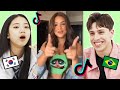 Korean Teen & Brazilian React To BRAZILIAN DANCE TIK TOK