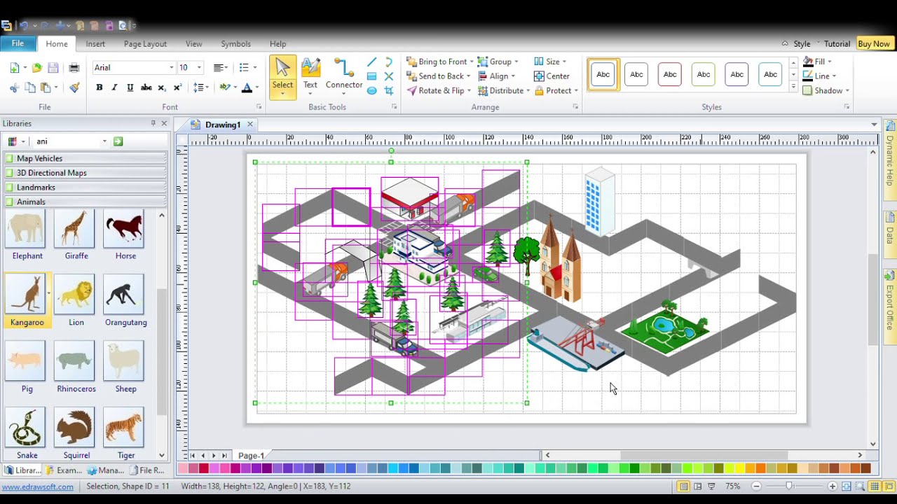 Edraw Max 3D Drawing Software Tutorial 1 For Kids YouTube
