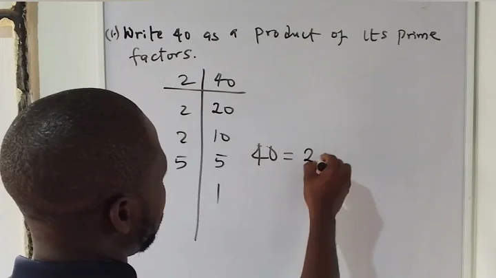 Write 40 as a product of its prime factors. 40 = 2x2x2x5 🤗#Prime #Factors #Fourty