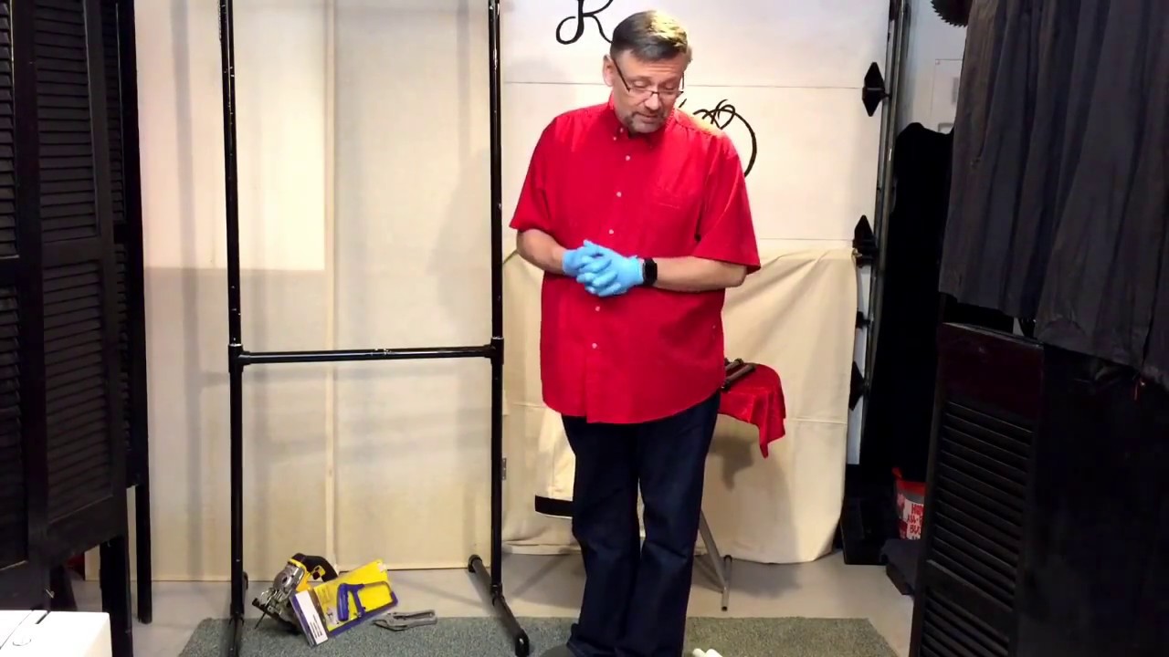 Make a PVC Pipe Quilt Banner or Curtain Rack in less than 10 minutes