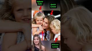Spain Royal Family#lifestyle | Spain Princess Leonor & Queen Infanta Sofia & Queen Letizia#ytshorts