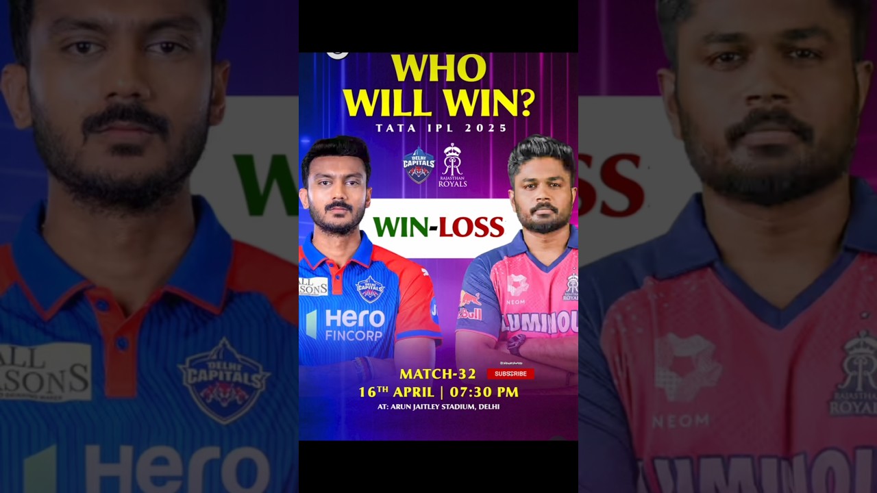 RR VS DC MATCH WHO WILL WIN//