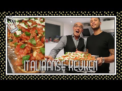 HOE MAAK JE ITALIAANSE BRUSCHETTA?! | KOOKVLOG #12 | RYAN & PAPA!