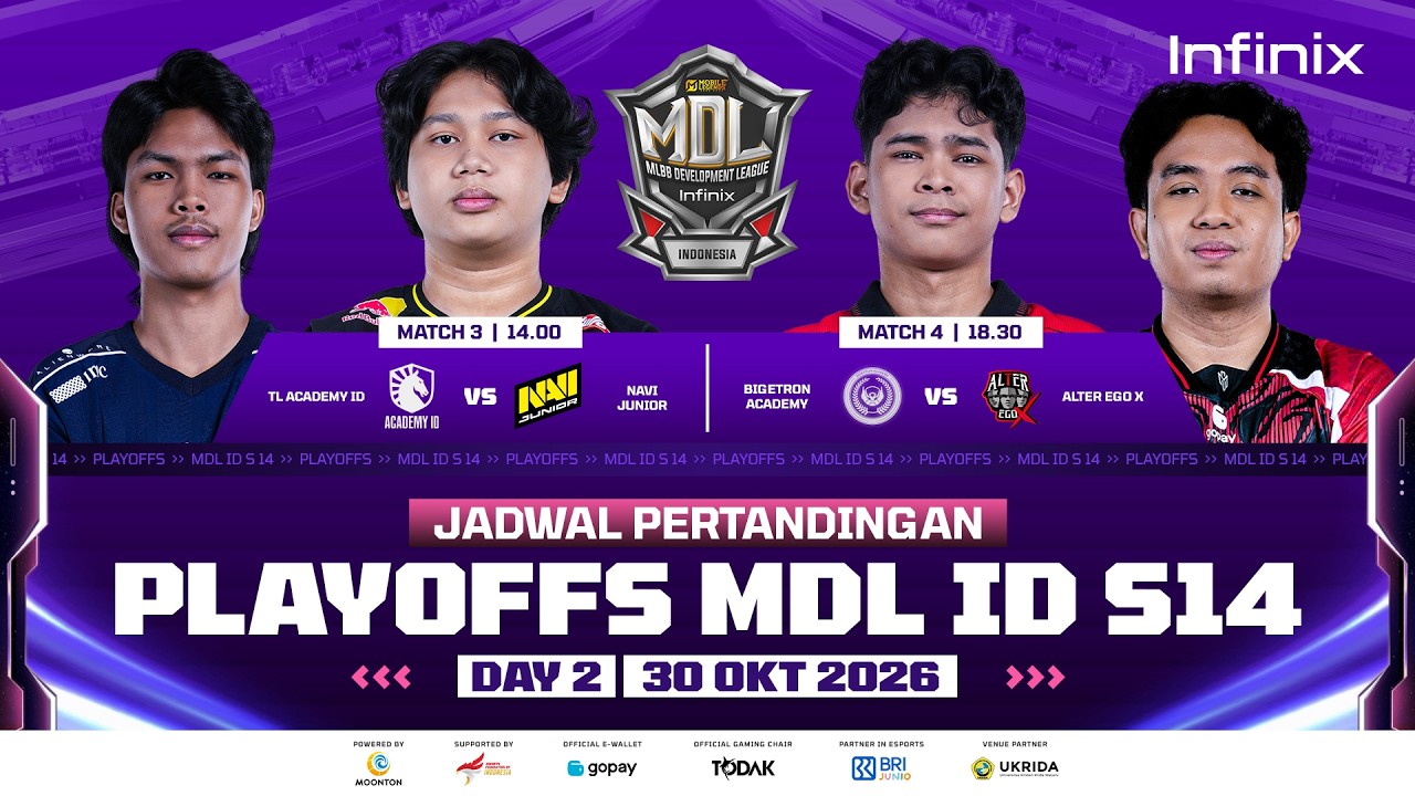 🔴LIVE | INFINIX MDL ID S14 | Babak Playoffs | Hari 2