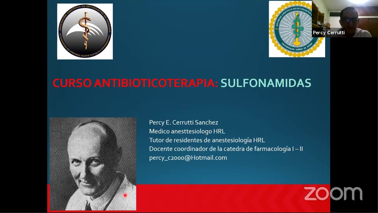I CURSO DE ANTIBIOTICOTERAPIA: SULFAMIDAS