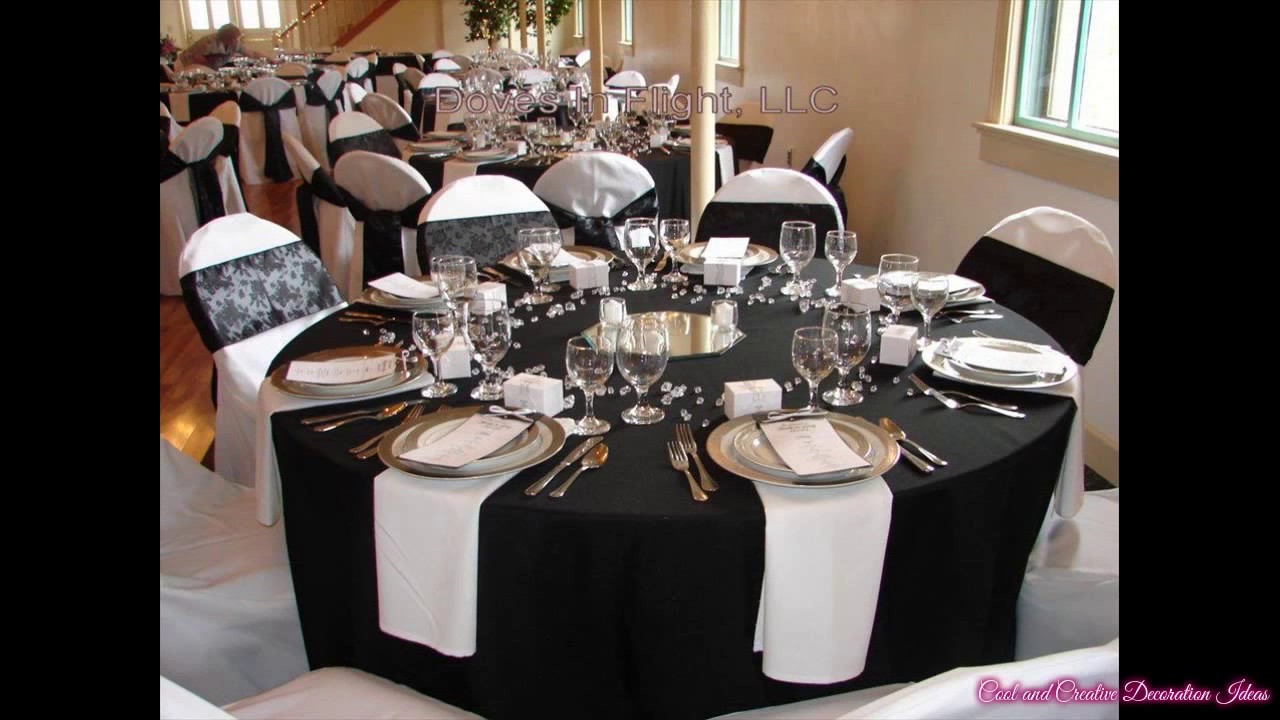 Black and White Party Decorations Ideas 