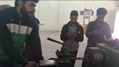 Friction welding on lathe machine
