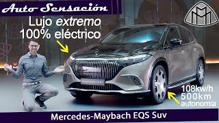 Presentación Mercedes Maybach EQS SUV 2024 . El máximo lujo  de Maybach ahora como SUV eléctrico .