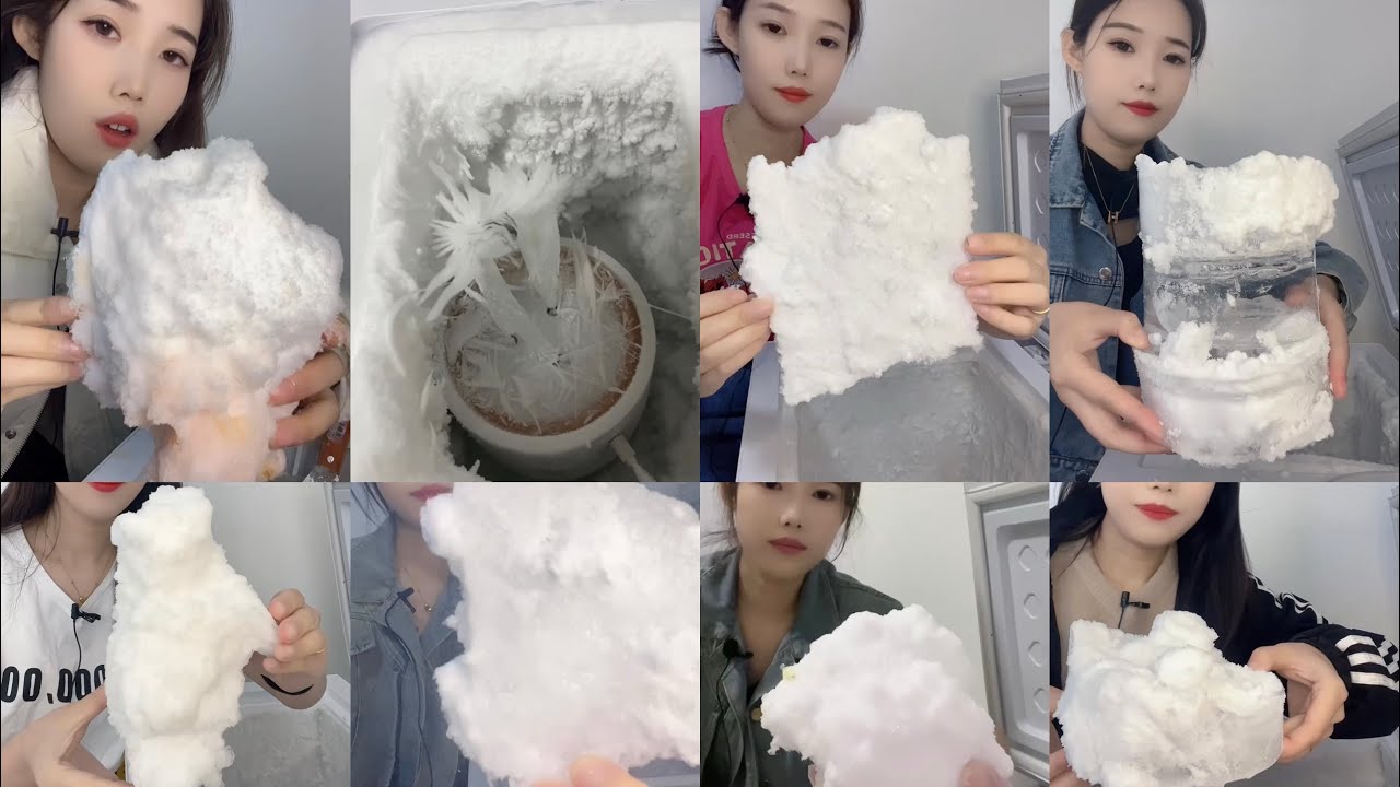 ✨HER SOLO✨| ASMR FREEZER FROST SCRAPING AND EATING