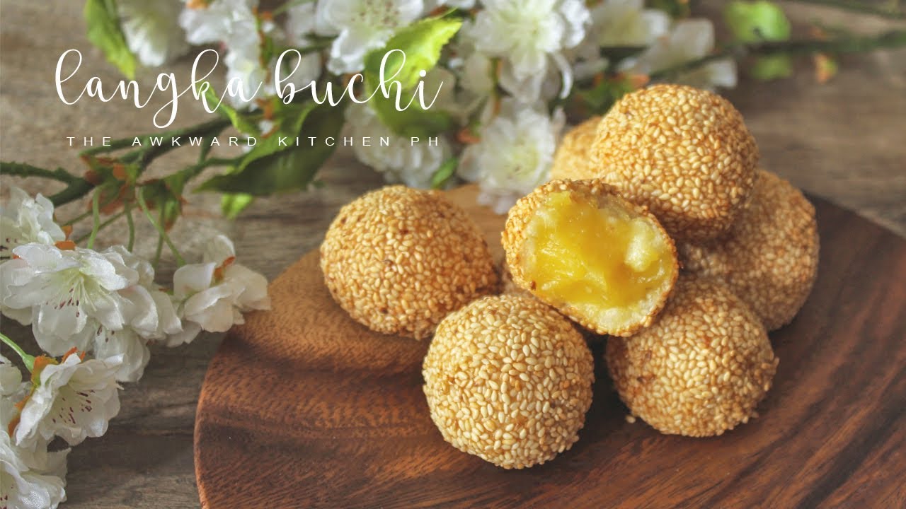 LANGKA BUCHI Filipino Fried Sesame Balls with Langka Filling Recipe YouTube