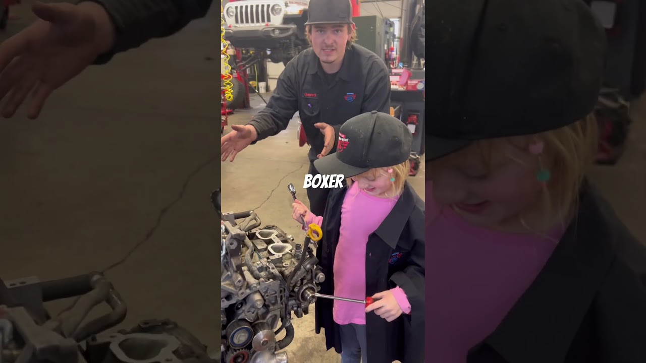 Garrett has found a mini technician in the wild!  