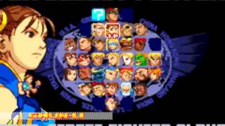 Street Fighter Alpha 3 GBA Character Select