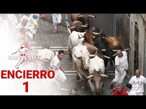 PRIMER ENCIERRO de San Fermín 2023 | Toros de La Palmosilla