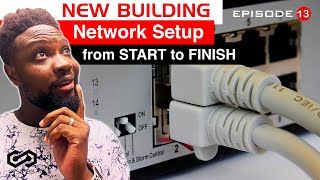 Celebrity New Building Network Setup from Start to Finish | 48port Patch Panel Wiring | EP13 Wealth